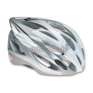 Silni�n� p�ilba Bell Furio 09 white/silver Odoln� sportovn� In-mold p�ilba vhodn� i pro z�vody, to je Bell Furio. K jej�m z�kladn�m p�ednostem pat�� syst�m dvaceti ventila�n�ch otvor� a v�trac� tunely. Bell 