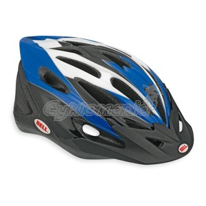 Sportovn� p�ilba Bell Venture 10 blue/black Venture je p�ilba s t�iadvaceti v�trac�mi otvory, kr�tk�m zakulacen�m �t�tkem, aerodynamick�m tvarem a l�kav�m designem. Bell