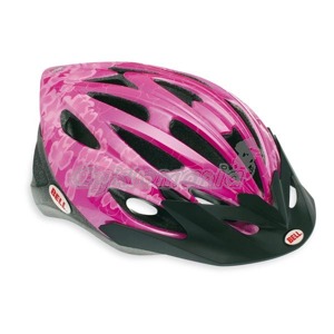 D�tsk� p�ilba Bell Alibi 10 pink flowers Ka�d� mlad� cyklista pot�ebuje sv� Alibi - p�ilbu, kter� poskytne v�rohodnou v�mluvu, pro� vyjet na kole s kamar�dy. Bell 