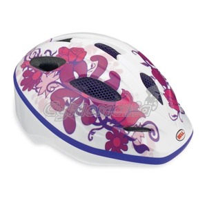 D�tsk� p�ilba Bell Dart 10 white/purple flowers Nov� d�tsk� model v nab�dce zna�ky Bell nab�z� revolu�n� up�n�n� One-Step Fit. Bell