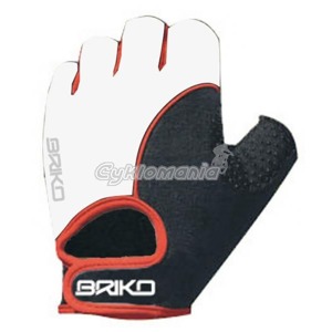Rukavice Briko WIND BIKE white-red-black