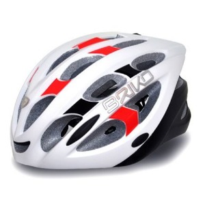 Přilba Briko Quarter matte white/red/black
