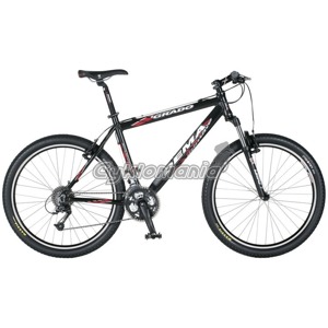 Dema Grado 10 Horsk� kolo s V-brzdami Shimano M422 a p�edn� odpru�enou vidlic� RockShox. 
Velikosti: 
S - 17,5" 
M - 19,5" 
L - 21,5" DEMA 