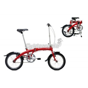 Skl�dac� kolo Dahon Curve D3 Jedine�n� model s 16" koly, kter� nejsou ��dn�m standardem mezi skl�dac�mi koly. D�ky t�to velikosti je kolo ve slo�en�m stavu je�t� men�� a skladn�j��. D�ky velikosti obl�ben� mezi �enami, ale... Dahon