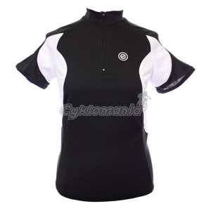 D�msk� dres Etape Donna �ern� Materi�l MicroCube 
D�msk� vypasovan� st�ih 
P�edn� kr�tk� zip 15 cm 
Zadn� kapsa na zip 
Reflexn� bezpe�nostn� prvky  Etape 