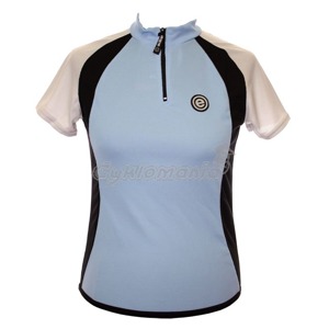 Dres Etape Lady modr� Materi�l MicroCube 
D�msk� vypasovan� st�ih 
P�edn� kr�tk� zip 15 cm 
Zadn� kapsa na zip 
Reflexn� bezpe�nostn� prvky  Etape 