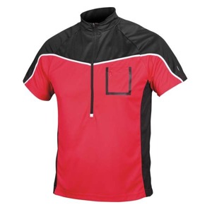 Volný dres Etape Polo černo/červený