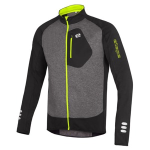 Dres Etape Stone antracit melír/žlutá fluo