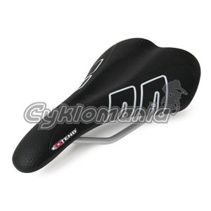 EXTEND - Sedlo RACE 272x132mm �erno/st��brn� embos.