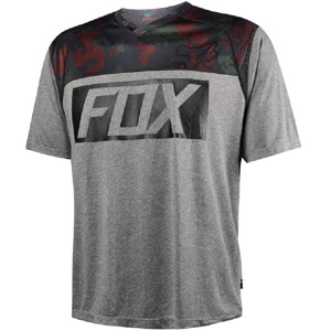 Dres Fox Indicator S/S Print Jersey Heather Graphite