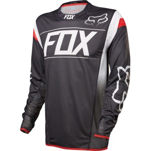 Volný dres Fox Racing Flexair DH L/S Black/White