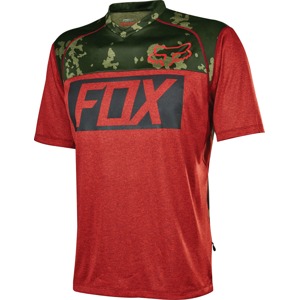 Dres Fox Indicator S/S Print Jersey Heather Red