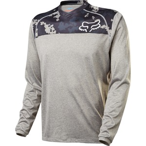 Dres Fox Indicator L/S Print Jersey Grey Camo