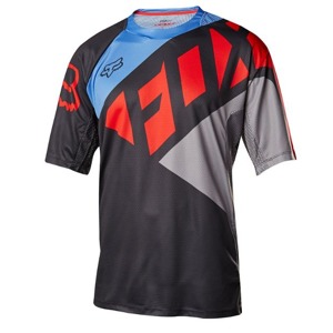 Volný dres Fox Demo S/S Seca Jersey Black/Grey/Red