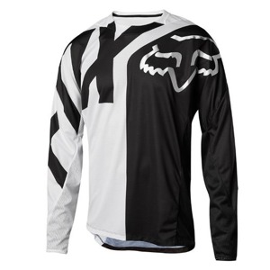 Volný dres Fox Demo L/S Jersey Preme White/Black