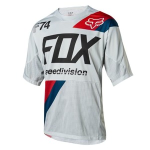 Volný dres Fox Demo S/S Jersey Drafter Cool Grey