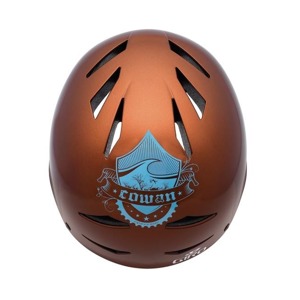 BMX p�ilba Giro Flak - metallic brown Cowan-Signature Edt. Neot�el� design p�ilby Flak v�s nenech� na pochyb�ch - jedn� se o �ist� freestylovou z�le�itost. Pevn� ABS sko�epina dod�v� charakteristickou odolnost a vnit�n� vycp�vky p�id�vaj� p��jemn� pocit... Giro 