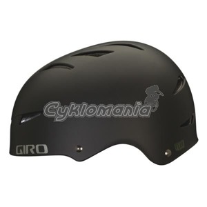 Downhill/BMX p�ilba Giro flak 10 matte black P�ilba nejen na dirt jump a freestyle s odolnou ABS sko�epinou, EPS p�nov�m polystyrenem a pohodln�m polstrov�n�m. P�ilba kter� v�m padne na hlavu a se kterou jezd� sv�tov� riders. Giro 