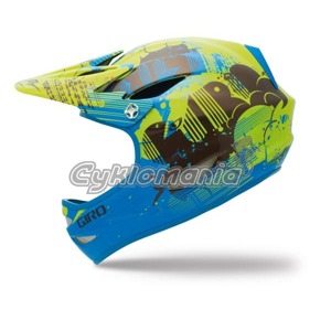 Downhill/BMX přilba Giro Remedy 12 process blue/bright yellow cloud nine