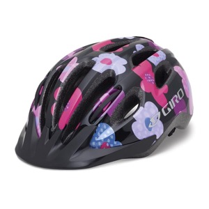 Dětská přilba Giro Flurry II black/hot pink flowers