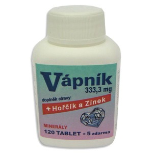 Vápník + Hořčík + Zinek 125tbl