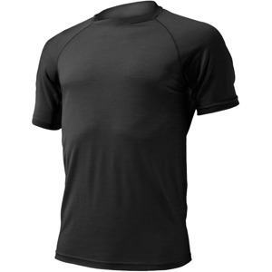 Pánské vlněné tričko Lasting Merino QUIDO černé