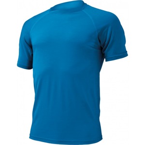 Pánské vlněné tričko Lasting Merino QUIDO světle modré