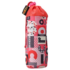 Držák na láhev Micro multicolor s klipem Word Pink