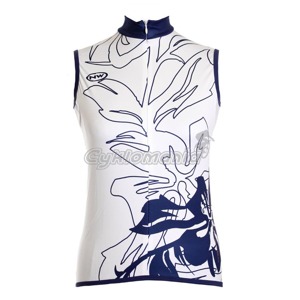 Dres Northwave Elisir lady bez ruk�v� white/blue V�konostn� d�msk� p�il�hav� st�ih, materi�l Polyester/Lycra multilight Hydrofit, v�trac� z�ny v podpa�d� a na z�dech ze s��oviny, skryt� zip, 3 zadn� kapsy (1 na zip), reflexn� potisk. Northwave 