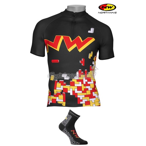 Dres Northwave Tetrixxx black pánský + ponožky Bikeman