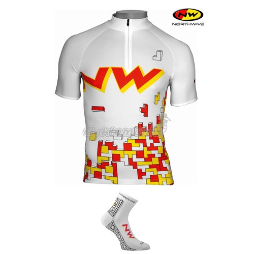Dres Northwave Tetrixxx white pánský + ponožky Bikeman