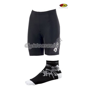 Kra�asy Northwave Elisir d�msk� black + pono�ky Elisir D�msk� elastick� p�il�hav� kra�asy s designem Elisir. Cyklistick� vycp�vka Race Air Woman propracovan� odv�tr�n�. Pono�ky Elisir se zpevn�nou patou a �pic�. Northwave 