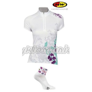 Dres Northwave Aren d�msk� white/green + pono�ky Curly