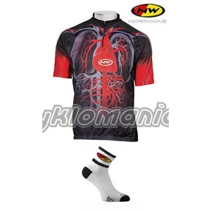 Dres Northwave Heart pánský + ponožky Comp 2 black