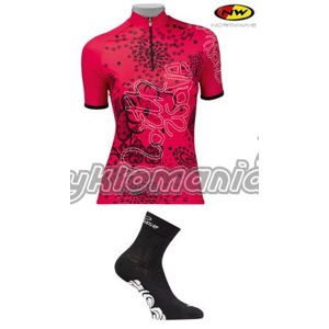 Dres Northwave Costanza red dámský + ponožky Lace