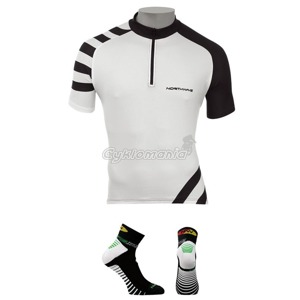 Dres Northwave TARGET black + ponožky Speed white/black