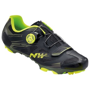 MTB tretry Northwave SCORPIUS 2 PLUS black military-green fluo