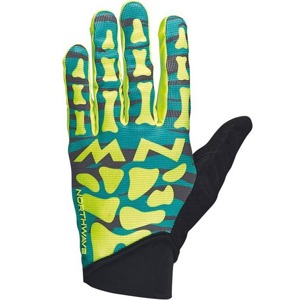 Rukavice Northwave Skeleton Original Full green/yellow fluo