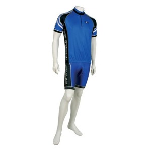 Dres Pell's Team modr� Anatomick� st�ih 
Ploch� �vy 
Silikonov� p�sek proti vyhrnov�n� dresu 
T�i kapsy 
Materi�l: Q-Dry Pell's