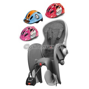 Dětská sedačka POLISPORT Wallaby Deluxe + přilba Polisport