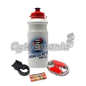 Sv�tlo zadn� PRO-T blikac� 9 diod + L�hev PRO-T 0,7l V�hodn� bal��ek sv�tla s 9 diodami, dr��ku, bateri� a 0,7 litrov� l�hve PRO-T. Pro-T 