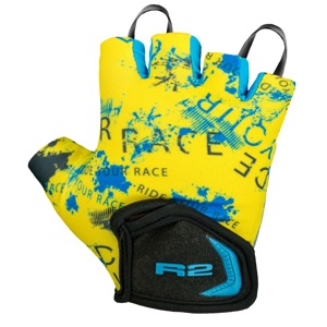 Dětské rukavice R2 Voska neon yellow/blue/black