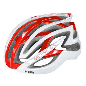 Silniční přilba R2 Evolution white/shiny red