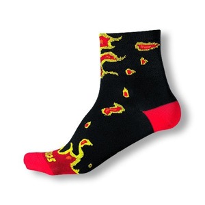 Ponožky Sensor Race Evolution Fire black