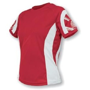D�msk� Dres Sensor Indy �erven�/b�l� Voln� d�msk� dres s kr�tk�m ruk�vem: 
- kr�tk� ruk�v ragl�nov�ho st�ihu 
- t�etinov� stoj��ek 
- voln� zakon�en� v pase 
- 100% polyester Sensor