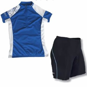 Sensor set Woman Entry blue D�msk� dres voln�ho st�ihu vhodn� pro rekrea�n� jezdce. Kr�tk� ragl�nov� ruk�v, t�etinov� stoj��ek, voln� spodn� zakon�en�. 100% polyester Sensor