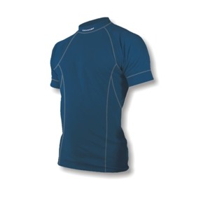 P�nsk� tri�ko Sensor E-lite kr. ruk�v tm. modr� Prvn� vrstva s kr�tk�m ruk�vem, vhodn� pro sport se st�edn� z�t��, se�it ploch�mi �vy, snadn� �dr�ba, �plet s elastanem zaru�uje tvarovou st�lost a elasticitu, vypracovan� anatomick� st�ih,... Sensor