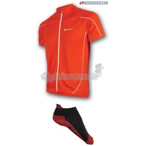 Dres Sensor Entry 12 červený + ponožky Invisible