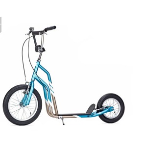 Koloběžka Yedoo City 16"/12" skyblue/gold