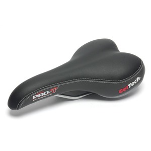 Sedlo PRO-T MTB 3073 gel Gelov� sedlo ur�en� p�edev��m pro MTB. Sedlo je vypln�no technologick�m gelem zaru�uj�c�m spr�vn� vlastnosti. Uchycen� pomoc� standardn�ch ly�in na sedlovku. 
D�lka: 27 cm 
���ka: 15 cm  Pro-T 